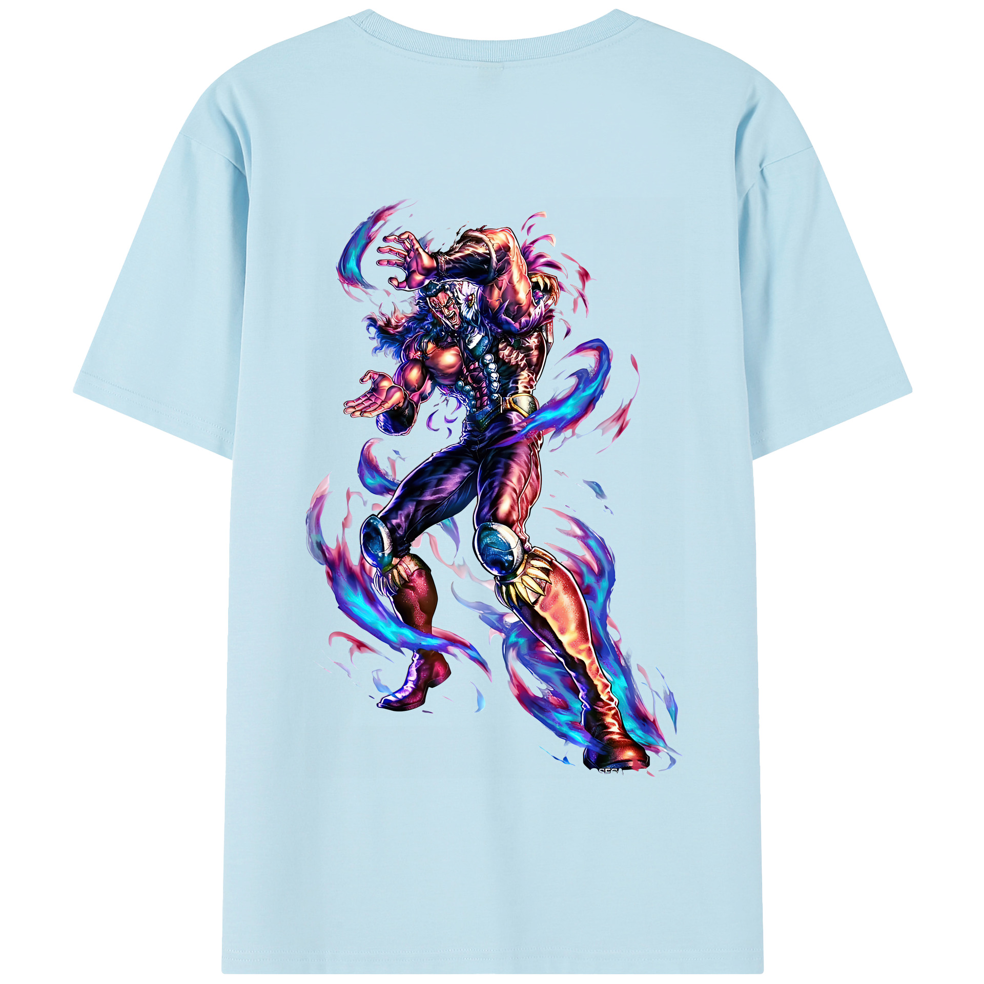 （画像用） 北斗の拳 Fist of the North Star 綿100％半袖Tシャツ（背面プリント）